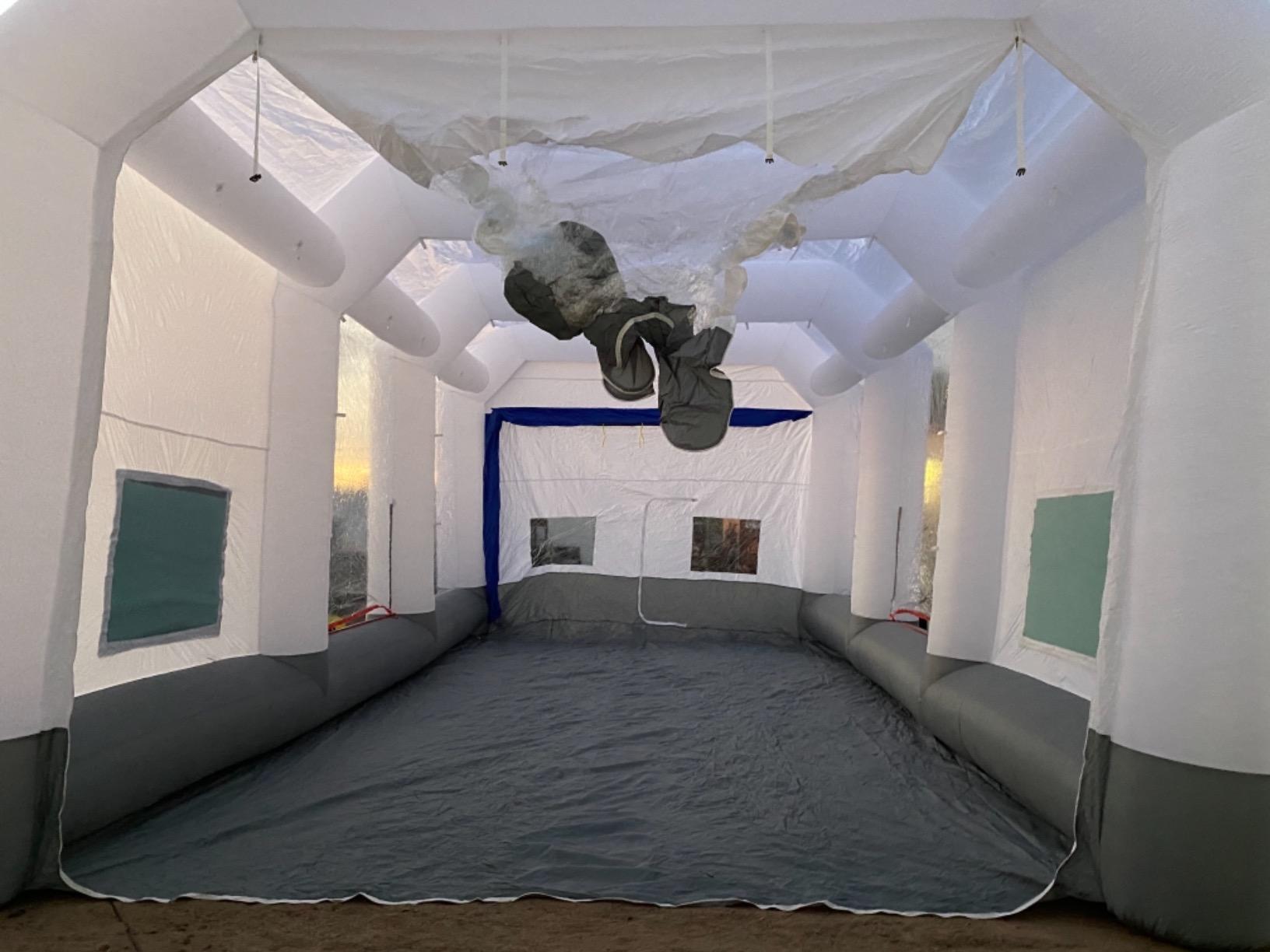 GORILLASPRO Inflatable Spray Booth 21X13X9Ft, Inflatable Paint Booth with Blower 680W, Upgrade Air Filter System customer photo 1