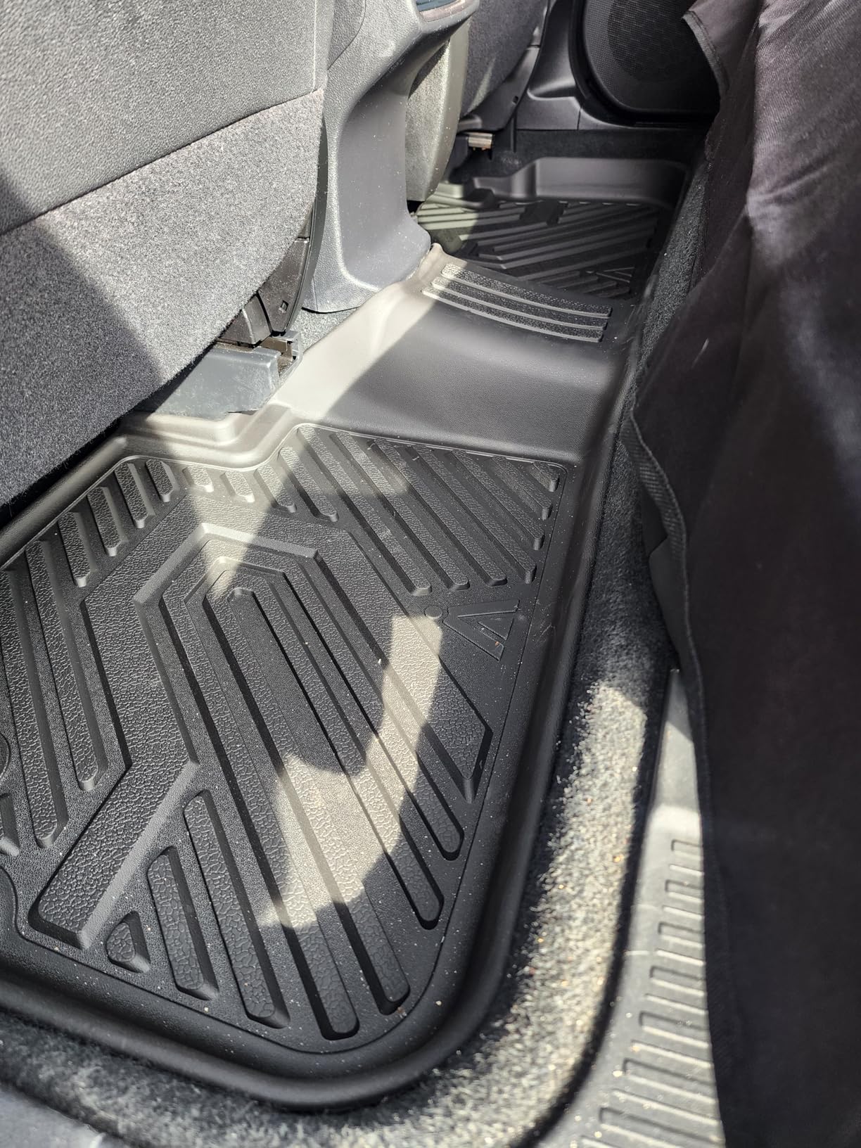 LASFIT Floor Mats for Hyundai Santa Fe 2021-2023 (Only Fit Gas, Not Fit Hybrid or PHEV), All Weather TPE Custom Fit Car Floor Liners 1st & 2nd Row customer photo 2