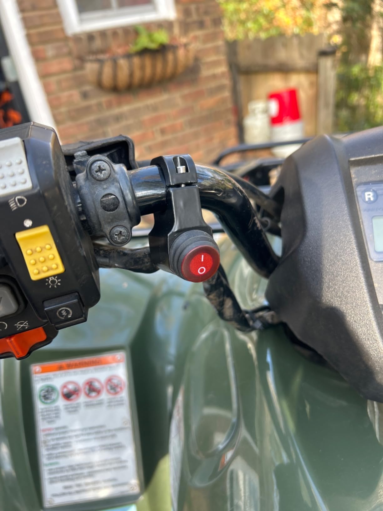 Nilight Motorcycle Handlebar Switch Plug and Play 12V ATV Light Push Button Waterproof ON Off Switches for UTV Driving Lights- Fits 7/8