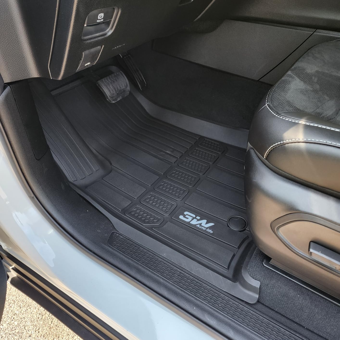 3W Floor Mats & Cargo Liner Fit for Jeep Grand Cherokee L 2021-2025 2026 All Weather TPE Custom Fit Floor Liner for 1-3 Rows&Trunk (ONLY for 6-Passenger Without Center Console) Full Set Car Mats Black customer photo 1