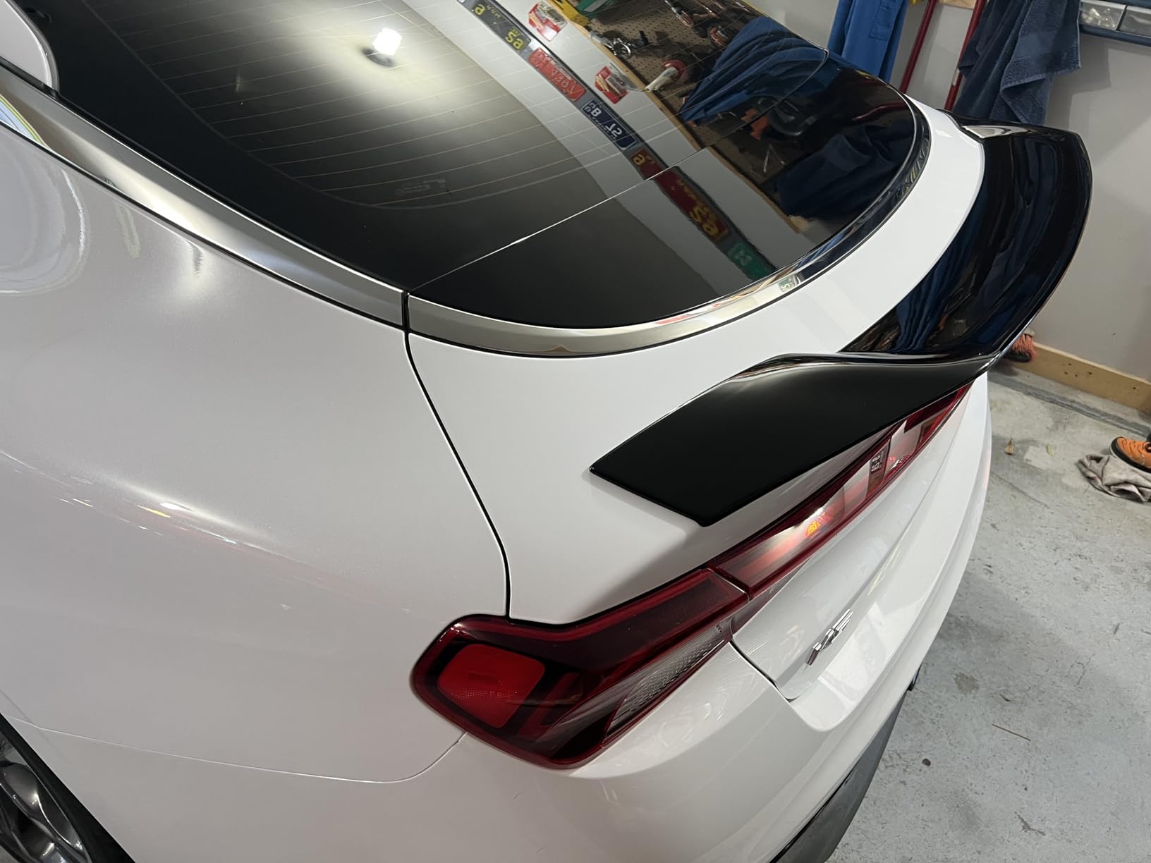KDM R Style Gloss Black Trunk Lid Spoiler Wing Compatible with 2021-2024 Kia K5 LX LXS GT EX All Models customer photo 1