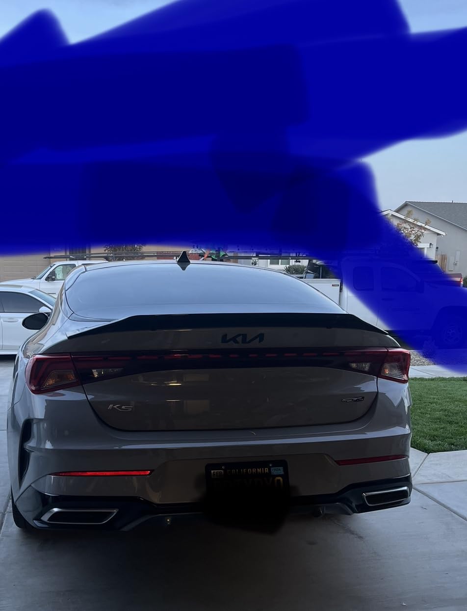 KDM R Style Gloss Black Trunk Lid Spoiler Wing Compatible with 2021-2024 Kia K5 LX LXS GT EX All Models customer photo 2