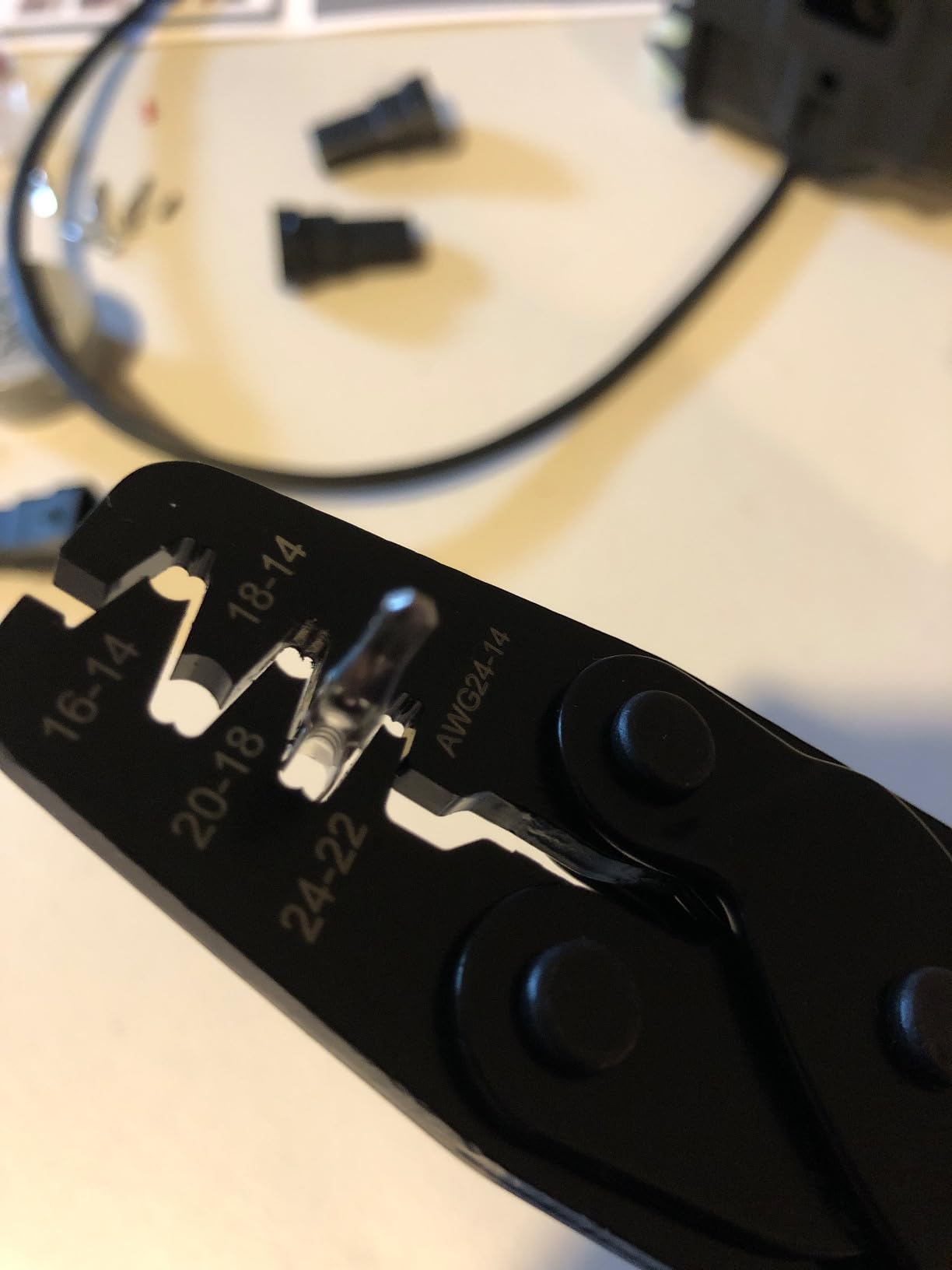 iCrimp IWC-1424AB Wire Crimping Tool for Weather Pack Terminals, Metri Pack Connectors, Open Barrel Terminals, Stamped Contacts with Built-in Wire Stripper and Wire Cutter customer photo 1
