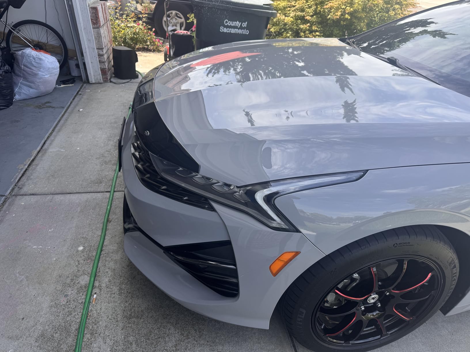 Auto Ventshade [AVS] Aeroskin Hood Protector | Fits 2021-2025 Kia K5 | Low Profile Deflector/Bug Shield - 1 pc., Smoke | 322199 customer photo 2