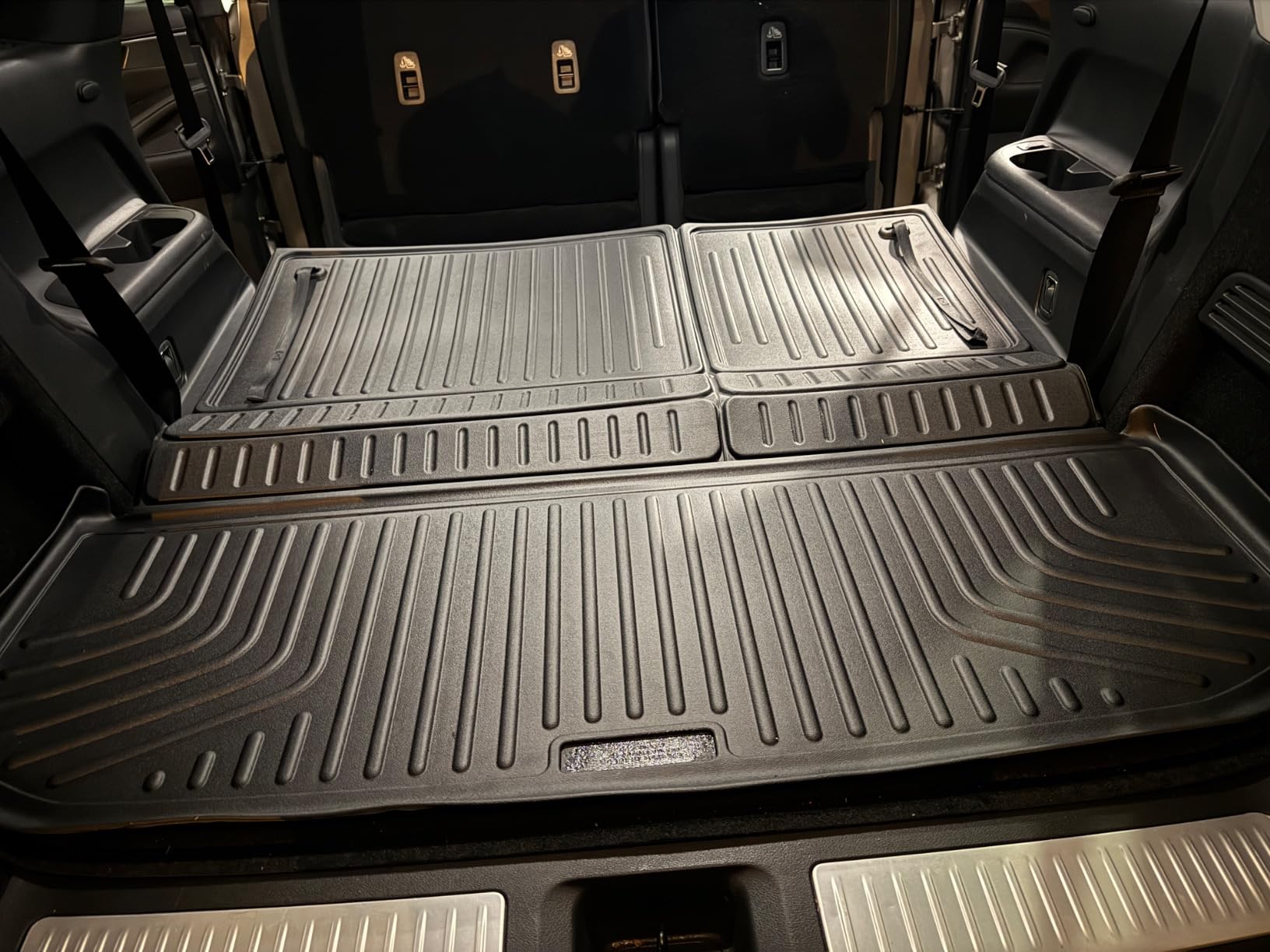 Husky Liners Weatherbeater Cargo Liner | Fits 2022-2025 Nissan Pathfinder & Infiniti QX60 (Fits to Back of 2nd Row - Folds Up & Down w/3rd Row) | Cargo, 1-pc. Black - 25701 customer photo 1
