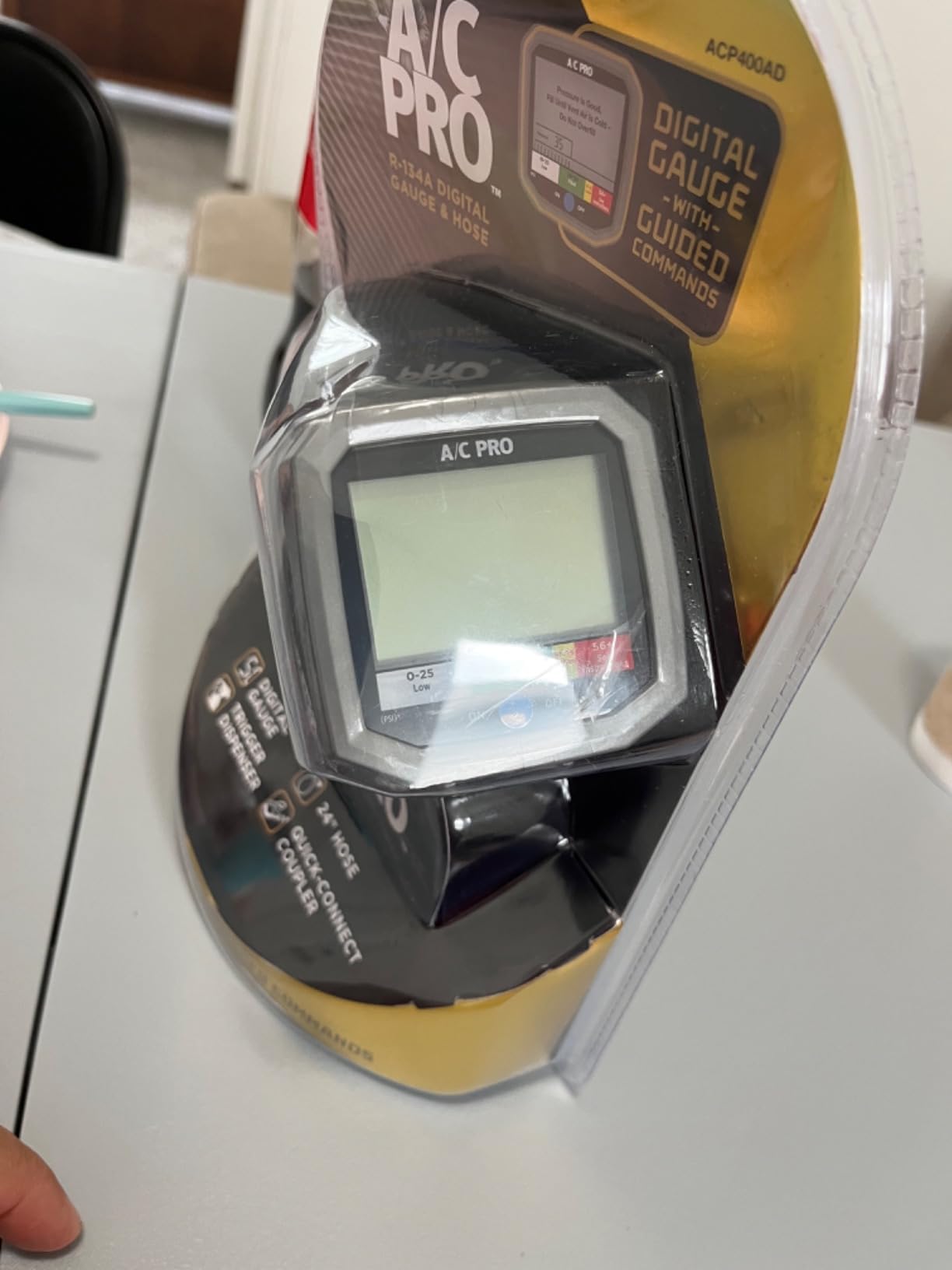 Pro-C A/C Professional Digital Display Automotive Recharge Gauge & Hose for R-134A customer photo 1