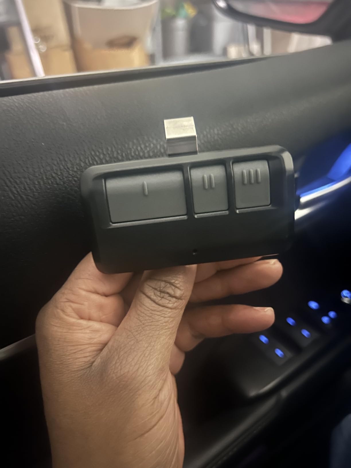 Universal Garage Door Opener Remote with Visor Clip, for LiftMaster/Chamberlain/Craftsman Door Opener, Suitable for 5 Color Learn Buttons, 2 Pack customer photo 1