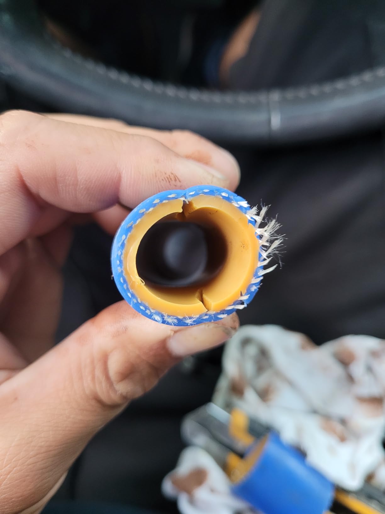 Silicone Heater Hose Blue Reinforced High Temperature 3/4