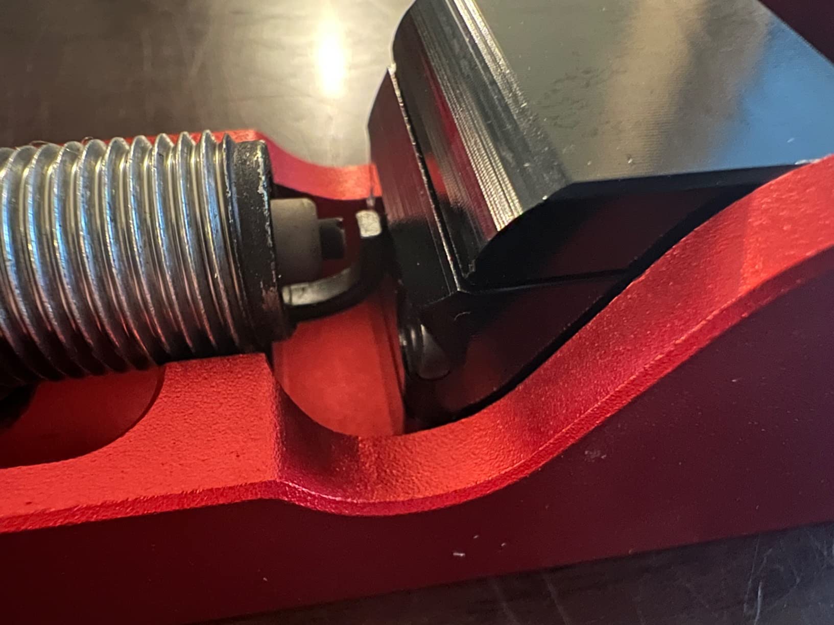 Toolwiz Spark Plug Gap Tool with 32 Blade Steel Feeler Gauge, Gapping Tool for Most 10mm 12mm 14mm 16mm Thread Spark Plugs, Red customer photo 2