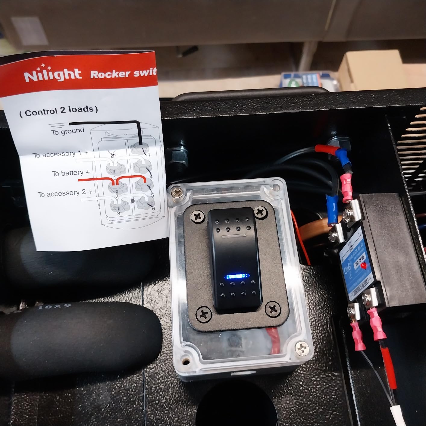 Nilight Waterproof Rocker Switch Toggle ON/Off/ON DPDT 7Pin 12V 24V Jumper Wires Winch Pump for Cars Trucks Caravans Boats RV SUV ATV UTV customer photo 1