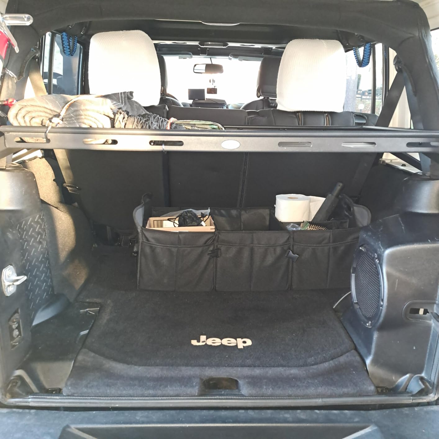 Hooke Road Rear Trunk Cargo Rack Basket Tray for 2007-2026 Jeep Wrangler JK JL 4-Door Hardtops customer photo 1