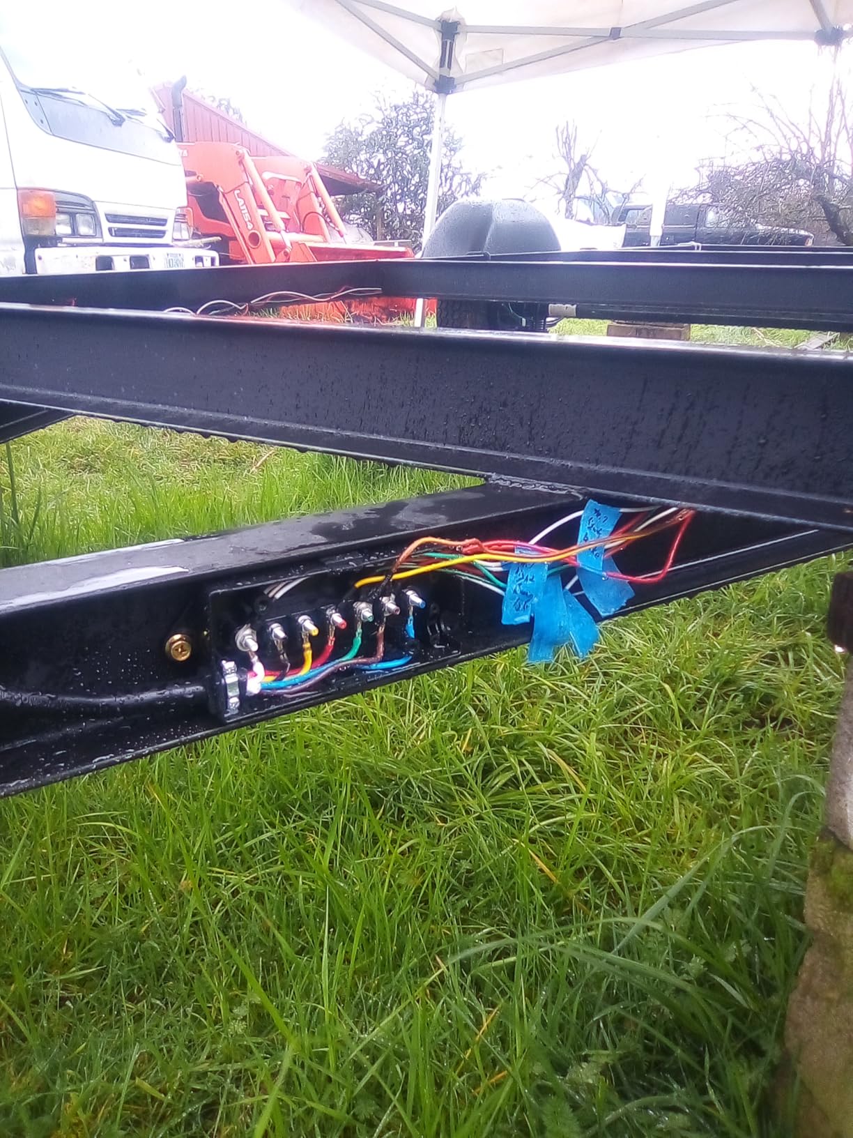 CheeMuii 7 Way Trailer Cord and 7 Gang Junction Box Kit with 12V Breakaway Switch and Plug Holder Heavy Duty 8 FT Trailer Wiring Harness Kit for Trailers RVs Campers customer photo 2