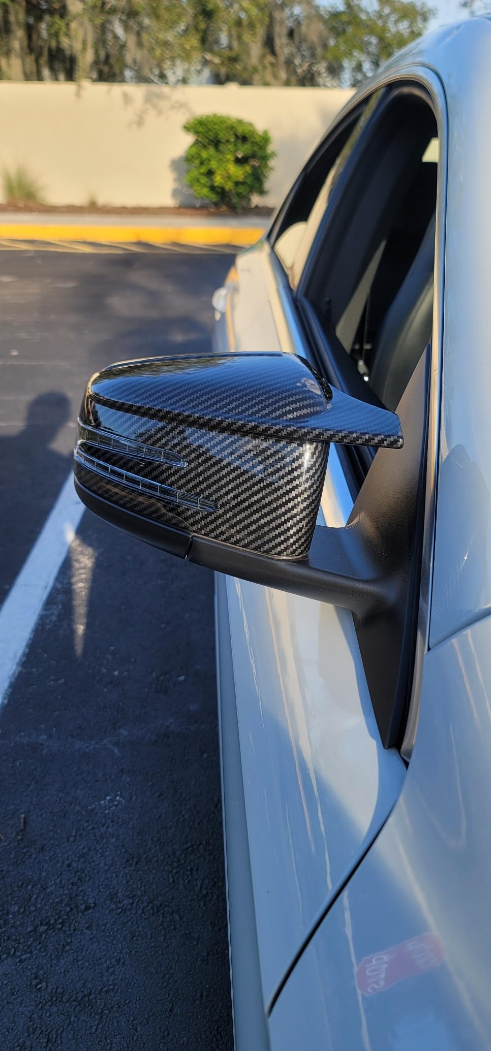Side Mirror Cap Covers For Mercedes Benz W176 W246 W212 W204 C117 X156 X204 W221 C218 A B C E S CLA GLA GLK Class Black Replace (black) customer photo 2