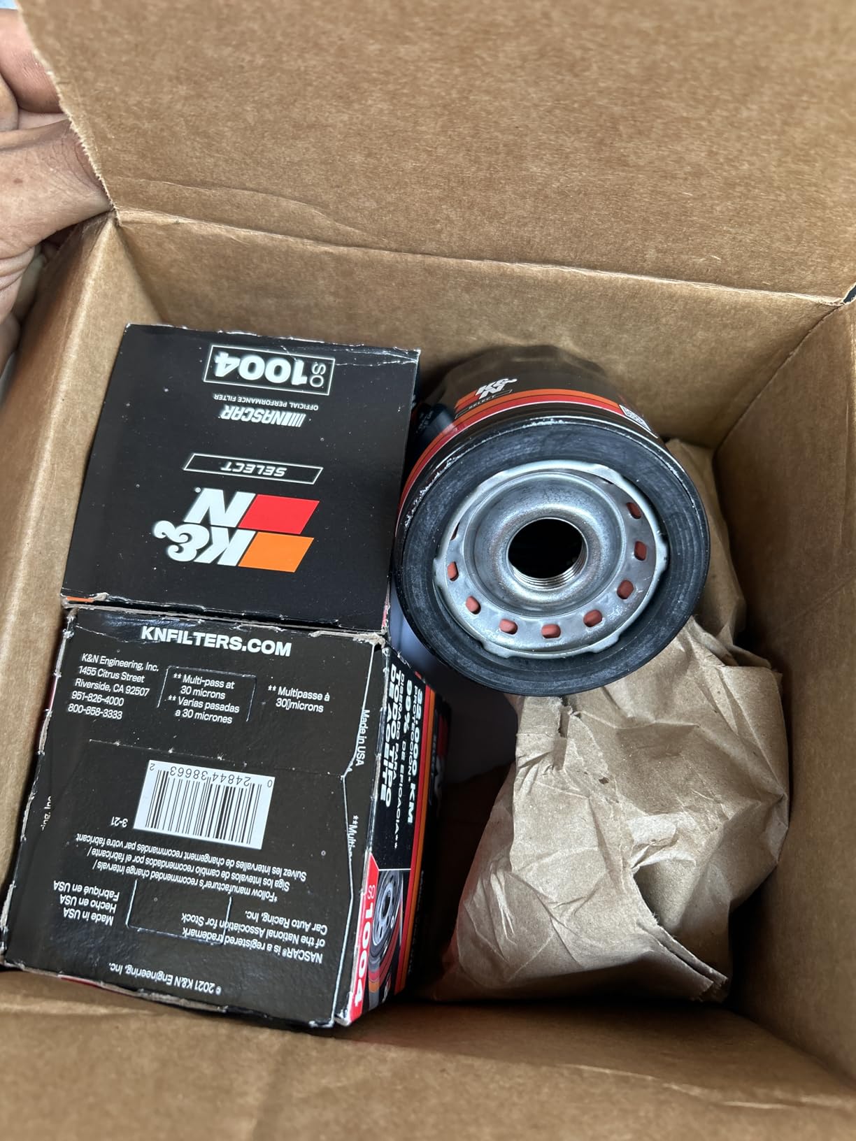 K&N Select Oil Filter: Designed to Protect your Engine: Fits Select HYUNDAI/KIA/SUBARU/HONDA Vehicle Models, SO-1004 customer photo 1