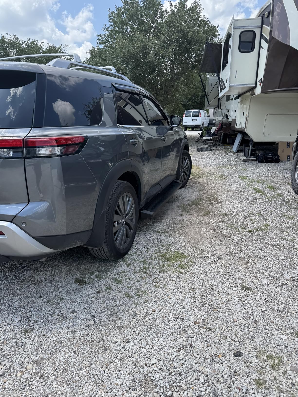 APS Running Boards 5 inches Matte Black Compatible with Nissan Pathfinder 2022-2026 Stainless Steel (Side Steps Side Bars) customer photo 2