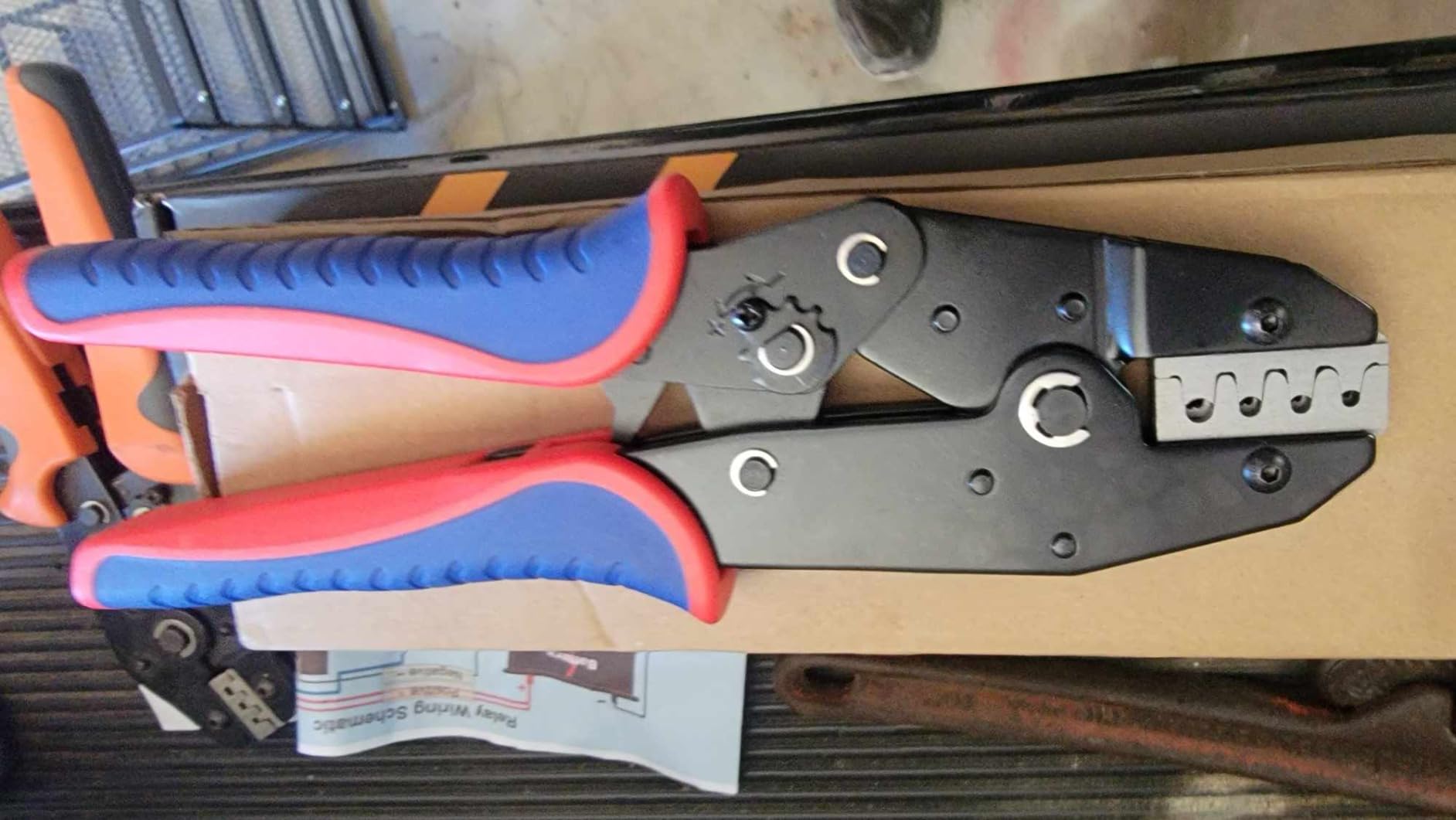 HKS Crimping Tool for Delphi APTIV Weather Pack Terminals or Metri-Pack Connectors - AWG 18-14 (1.0-2.5mm²) with Chrome-Moly Steel Wire Cutting Jaw - One Cycle Cord & Seal Crimper 25BO customer photo 1