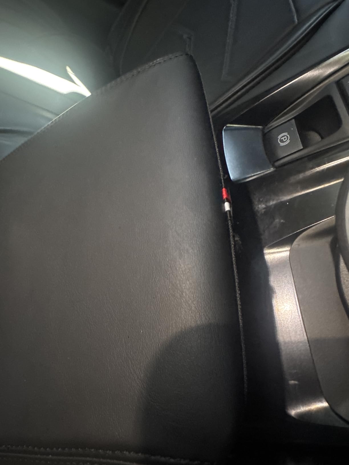 TOPINSTALL New Center Console Cover Compatible with 2018-2024 Toyota Camry Interior Accessory, PU Leather Armrest Box Lid Protector Anti-Scratch Middle Console Cover Black (Not for 2025) customer photo 2