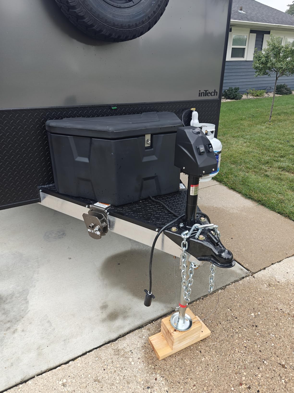 Kohree Electric Trailer Jack 4000lbs with Wiring, Heavy Duty, A-Frame customer photo 1