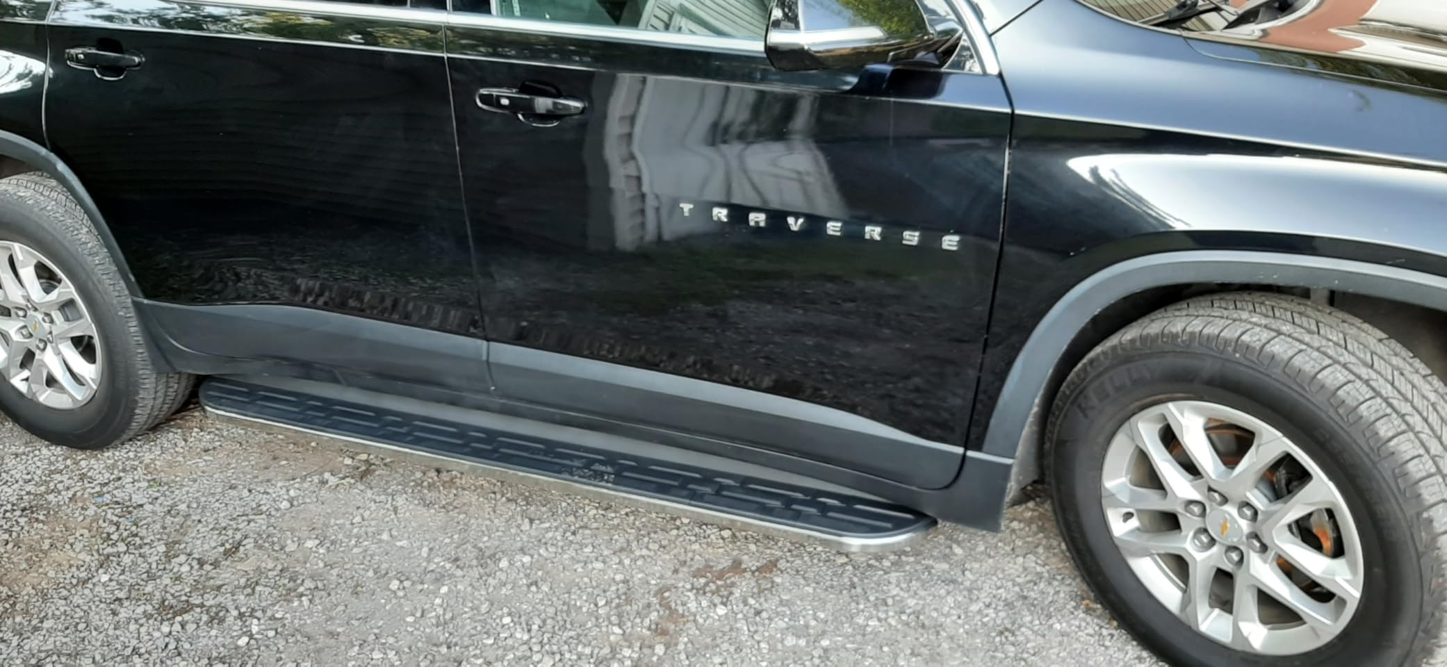 TAC Cobra Running Boards Compatible With 2018-2023 Traverse|2018-2024 Enclave SUV Side Steps Nerf Bars Step Rails Aluminum Black Off-Road City Exterior Accessories 2 pieces one pair customer photo 2