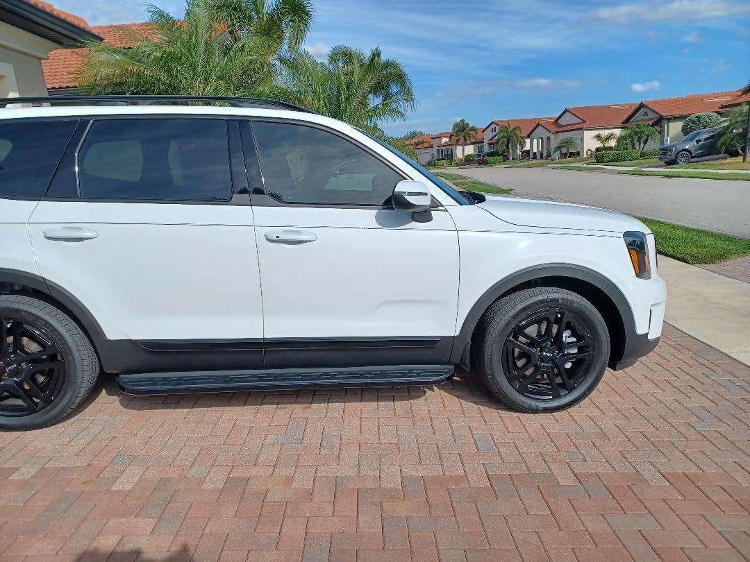 TAC Black Cobra Running Boards Side Steps Fit 2020-2024 KIA Telluride SUV Step Rails Nerf Bars Aluminum City Exterior Off-Road Accessories (2pcs) customer photo 1