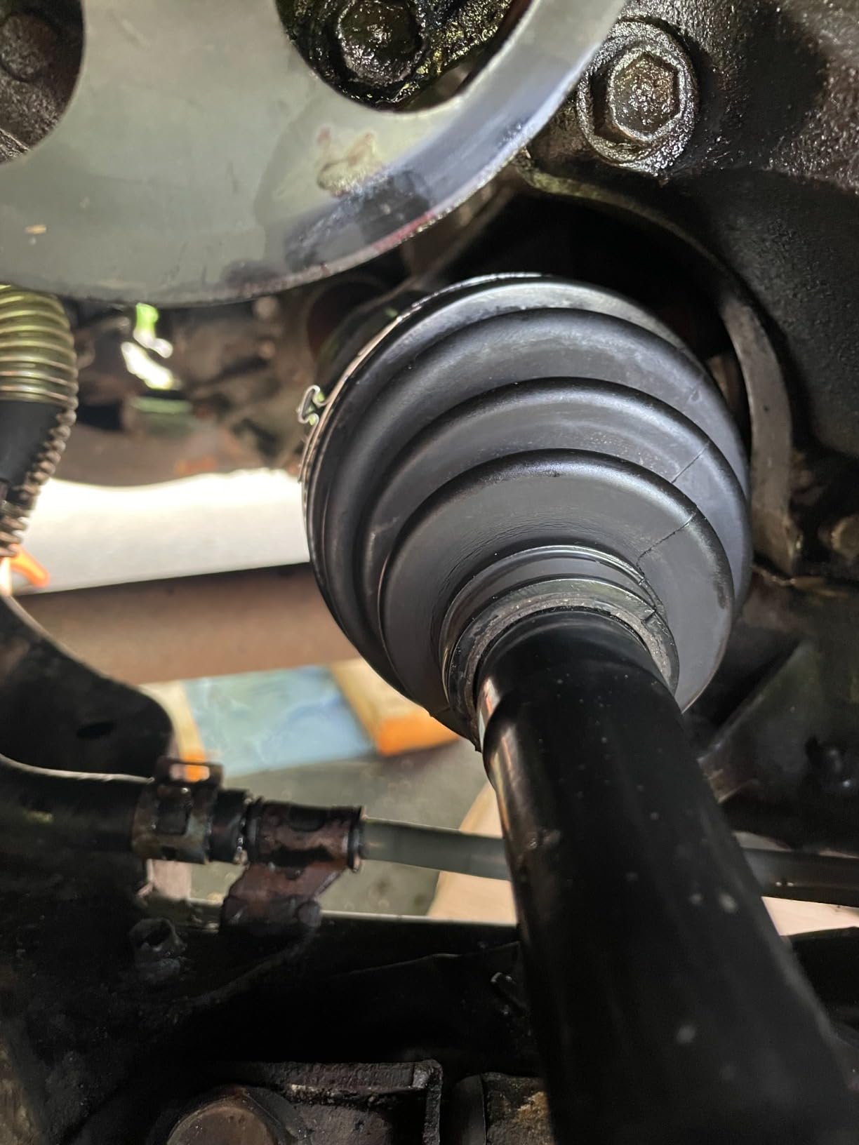 CV Boot Clamp Pliers, Single Ear Hose Drive Shaft CV Axle Boot Clamp Removal and Installation Tool Compatible with Toyota Lexus etc OEM 09521-24010 customer photo 1