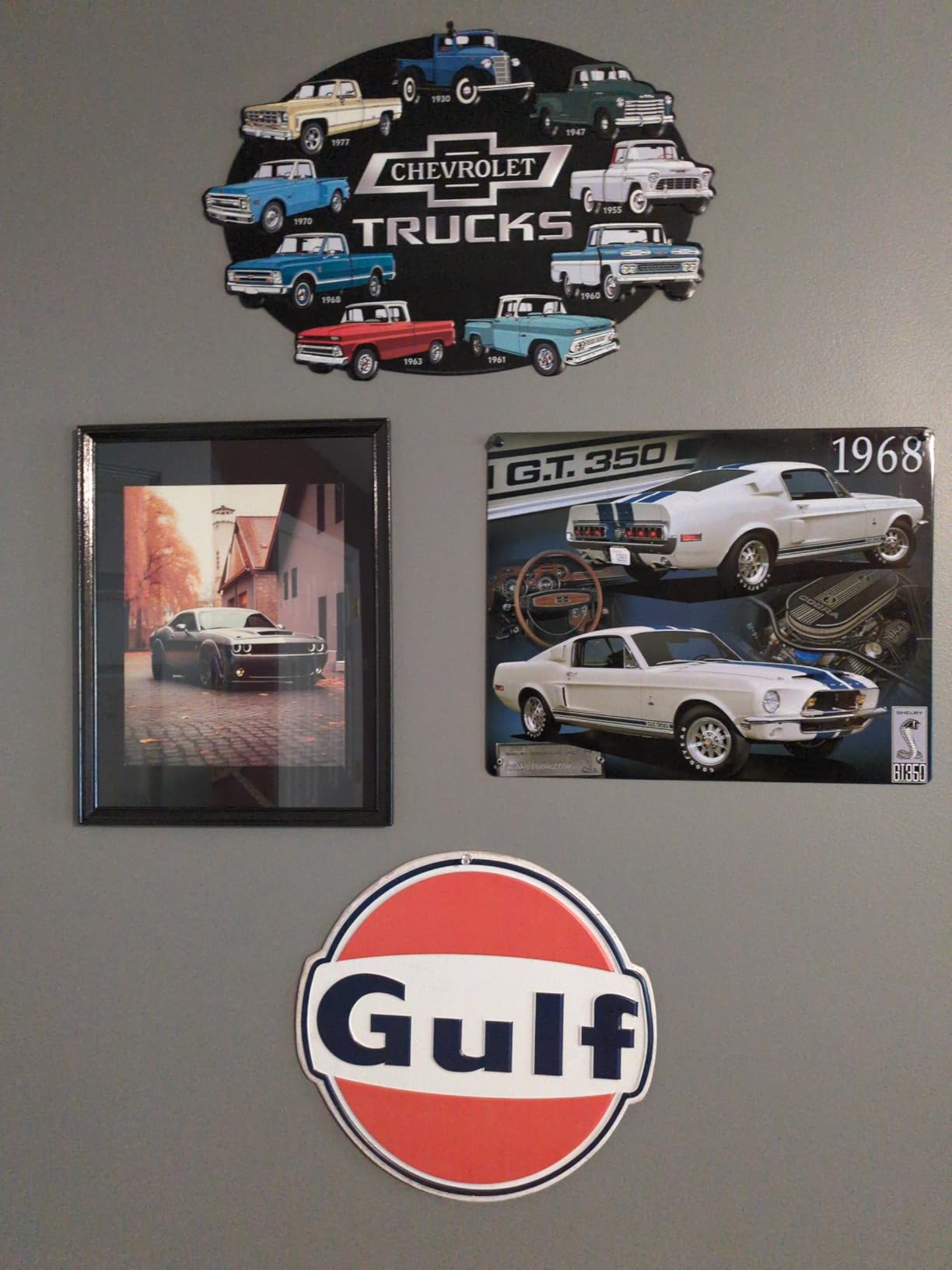 97 Decor Muscle Car Wall Art - Vintage Race Car Posters for Boys Bedroom, Classic Car Prints for Men's Room, Retro Auto Pictures, Antique Vehicle Artwork (8x10 Unframed) customer photo 1