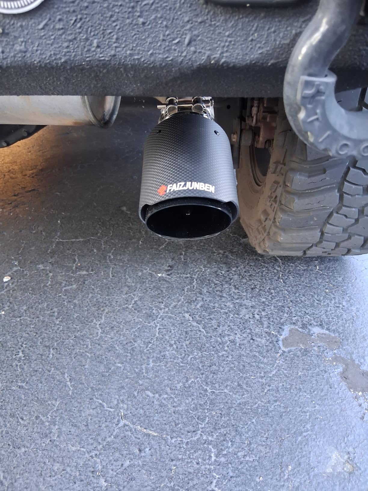 carbon fiber car exhaust tip 2.1 inch inlet 3.5 inch outlet exhaust muffler tip carbon fiber exhaust pipe for 2-2.1 inch exhaust pipe customer photo 1