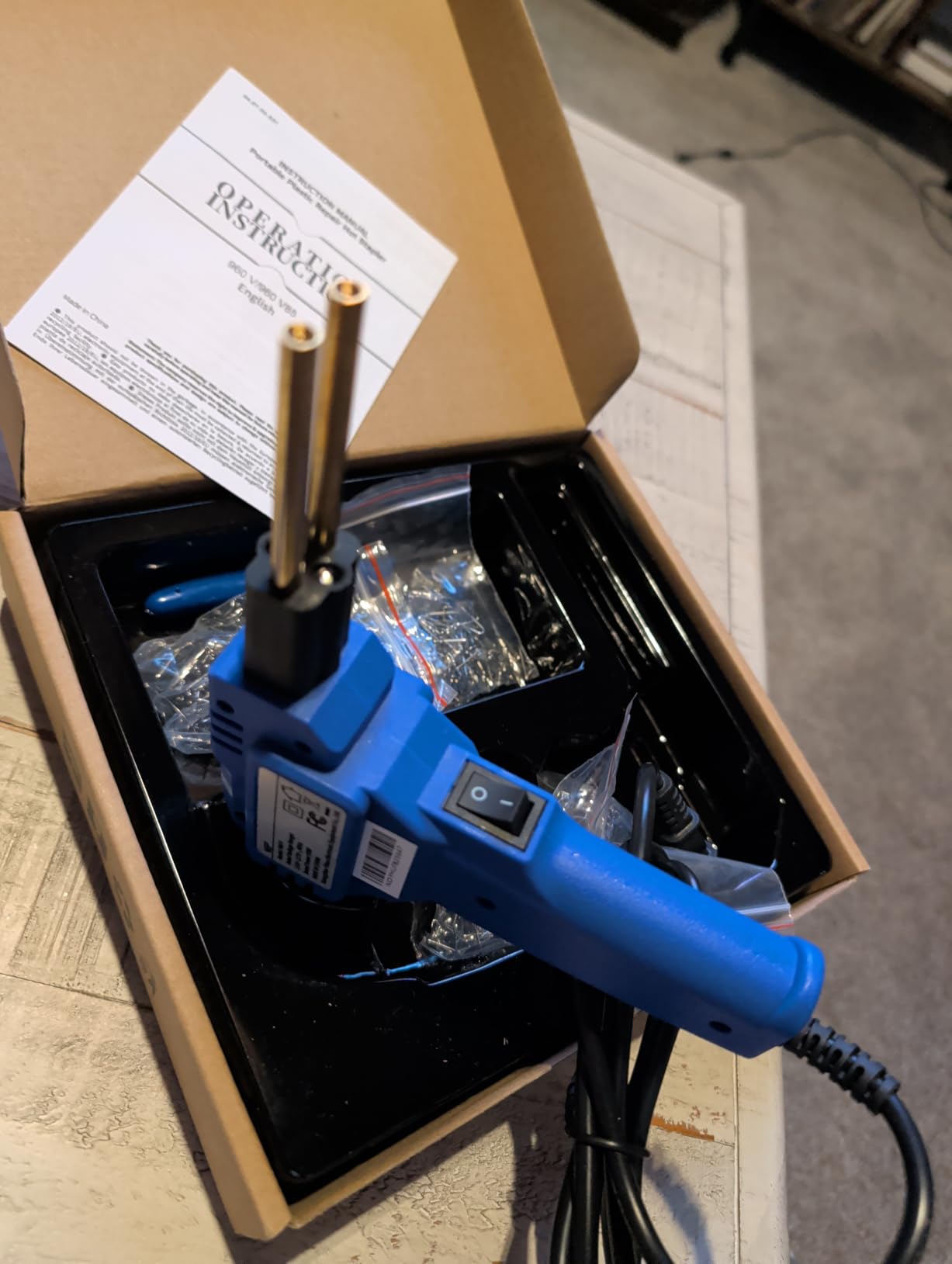 WEP 960-V Plastic Welder Kit 110V with LED Lights with 200 Hot Staples and Pliers for Car Bumper Plastic Welding, Plastic Gas Tank Repair, a Great Automotive Tools for Mechanics customer photo 1