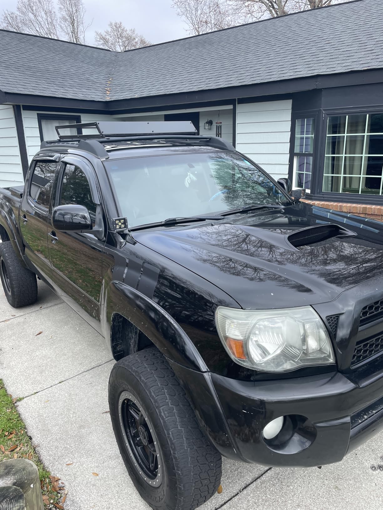 PIT66 Hood Scoop Bulge Kit Compatible with Toyota Tacoma 2005-2011, 76181-35050-A1 Black customer photo 1