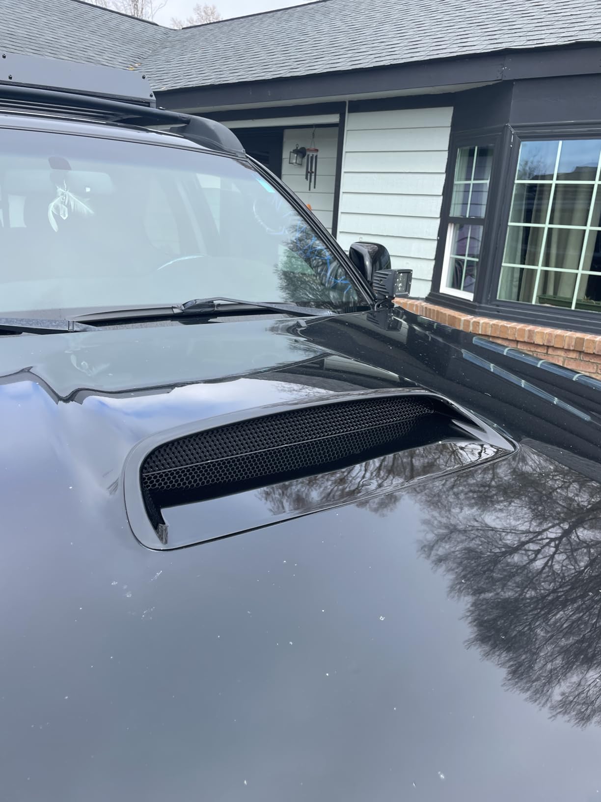 PIT66 Hood Scoop Bulge Kit Compatible with Toyota Tacoma 2005-2011, 76181-35050-A1 Black customer photo 2