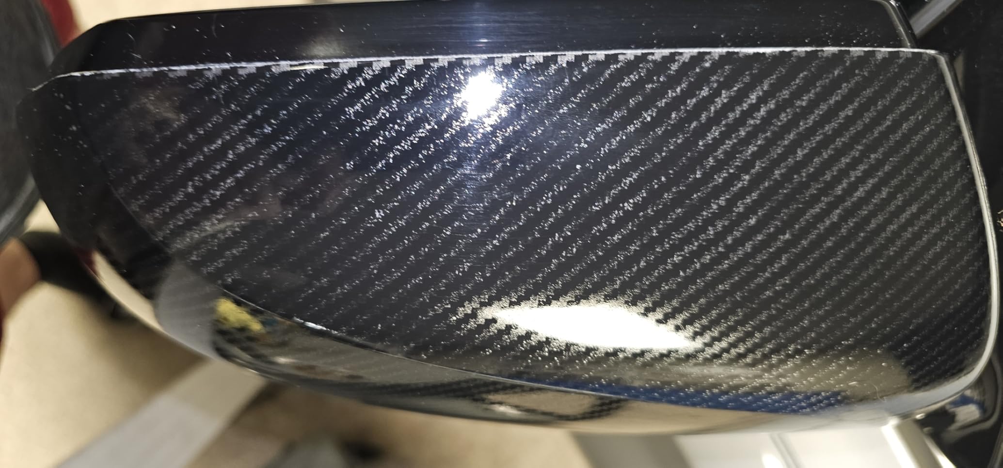 Cnaurda Carbon Fiber Style ABS Car Exterior Mirror Cover Door Side Rear View Mirror Cover Shell Compatible with 2016-2020 Genesis G80 DH Accessories customer photo 2