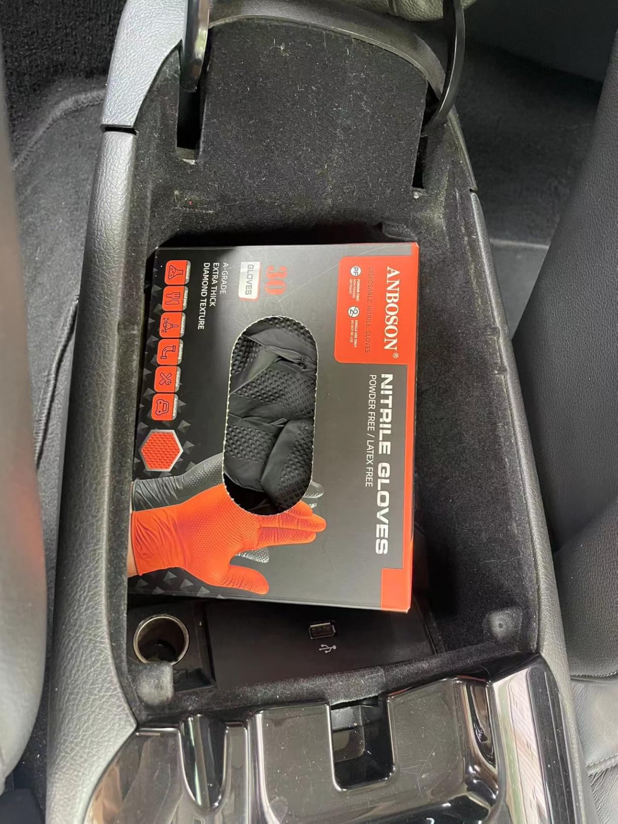 10mil Heavy Duty Nitrile Gloves Large Black Disposable Rubber Gloves with Diamond Grip Anti Chemical Puncture Resistant Mechanics Guantes for Men/Auto repair/Cooking/Food Grade-Latex Free-100 customer photo 1