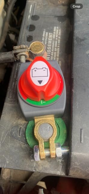 Ampper Top Post Battery Disconnect Switch 12V - 48V, Marine Battery Switch Disconnect Power Cut Shut Off for Car, RV and Boat (Negative, On/Off) customer photo 2