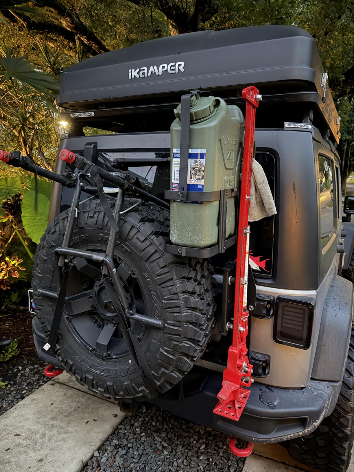 5 Gallon Water Storage Containers Holder Mount - Only Fit for Scepter Water Container and Fuel Can 20L - Lockable Mounting Bracket for Camping, RV, and Overlanding customer photo 2