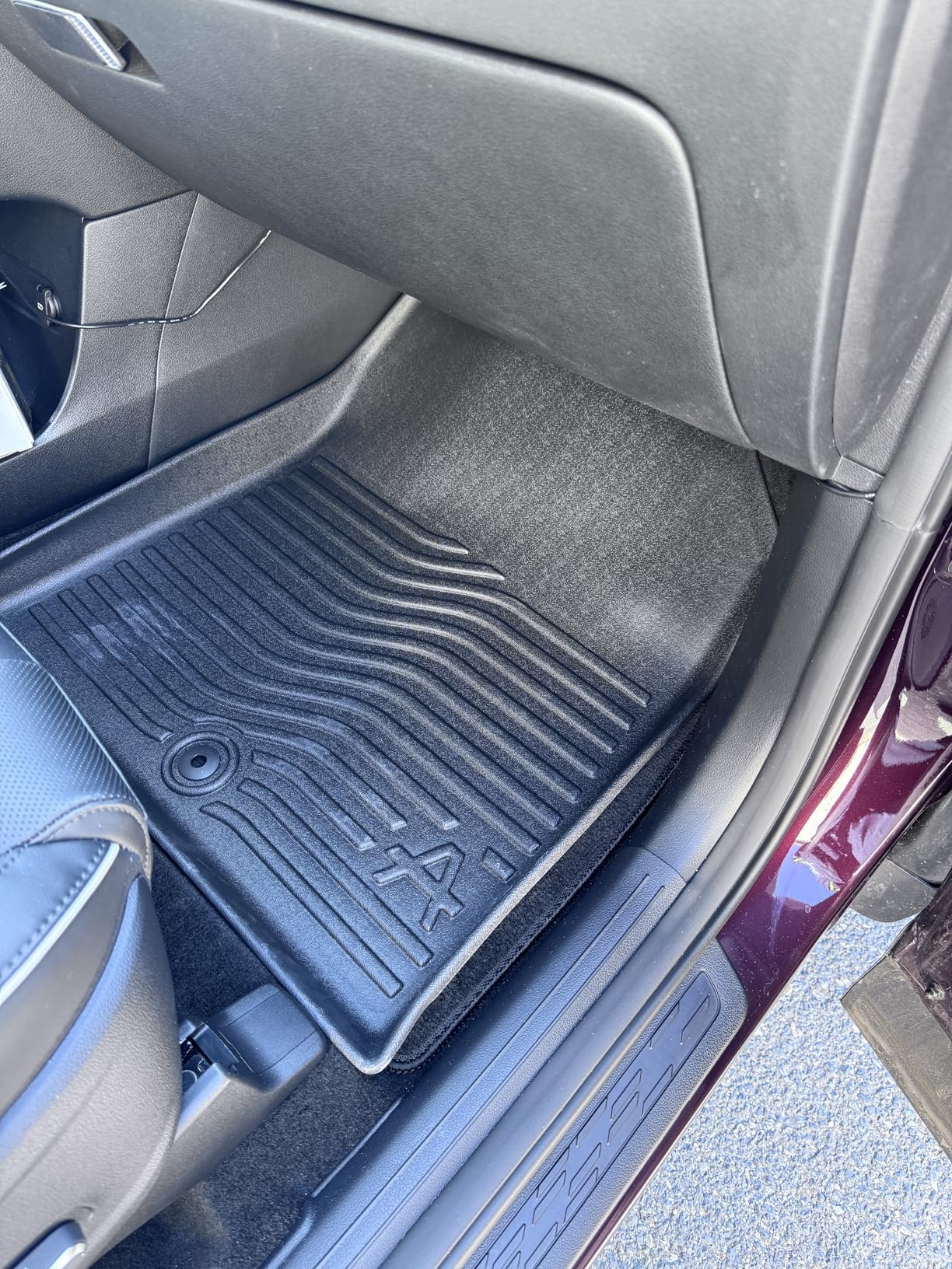Auxko All Weather Floor Mats Fit for Hyundai Palisade 7&8 Seat 2020-2024 2025 TPE Rubber Liners Palisade Accessories Set All Season Guard Odorless Anti-Slip Floor Mats customer photo 1