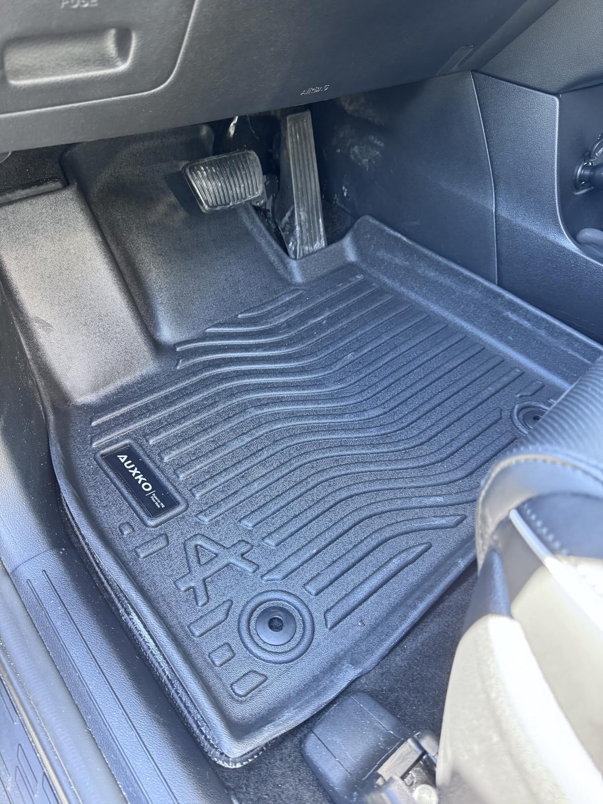 Auxko All Weather Floor Mats Fit for Hyundai Palisade 7&8 Seat 2020-2024 2025 TPE Rubber Liners Palisade Accessories Set All Season Guard Odorless Anti-Slip Floor Mats customer photo 2
