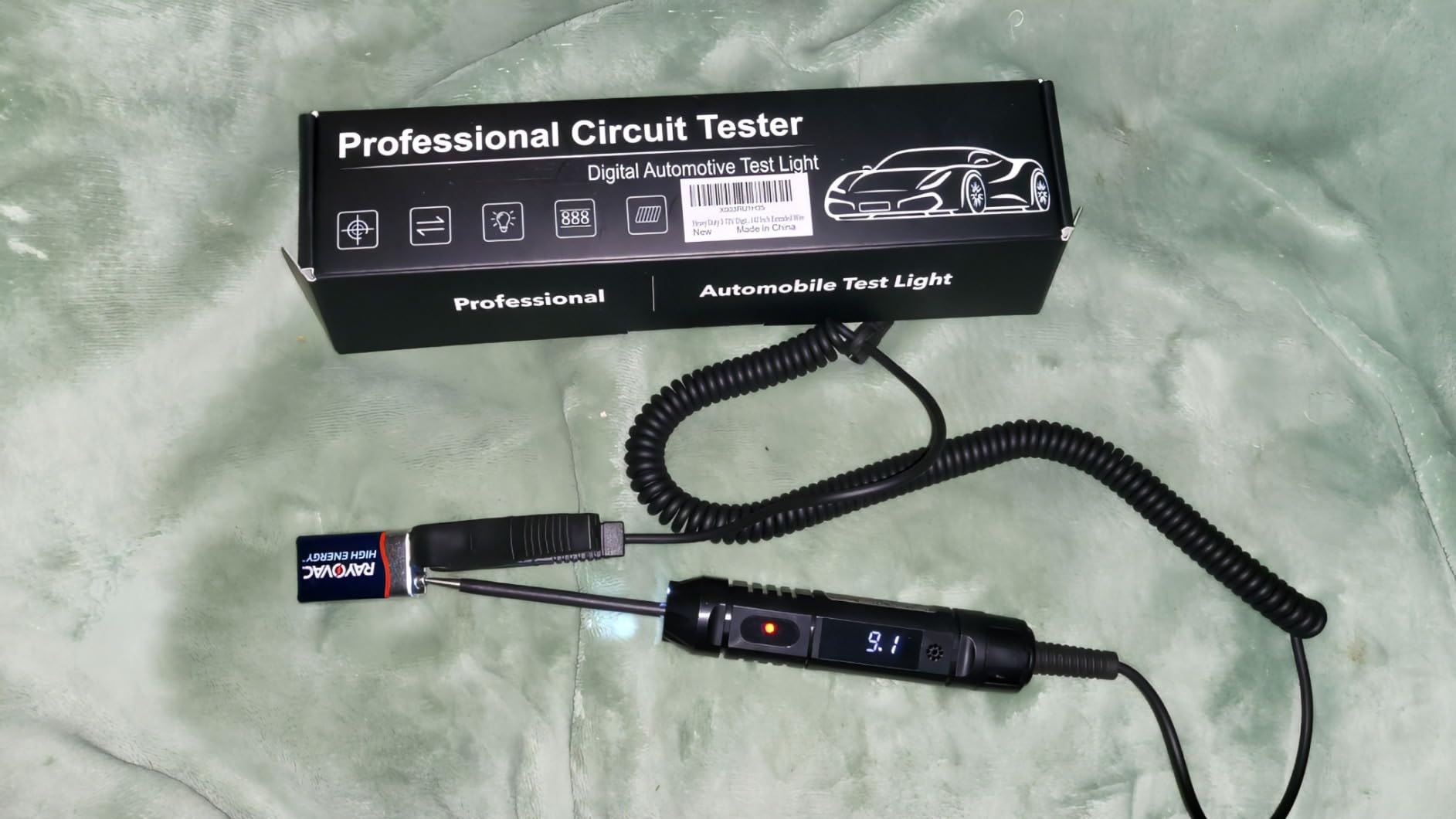 Heavy Duty 3-72V Digital LED Automotive Test Light, Circuit Tester with Polarity Indicate and Illuminating Lights, Car Truck Low DC Voltage Light Tester with Stainless Probe & 142 Inch Extended Wire customer photo 1