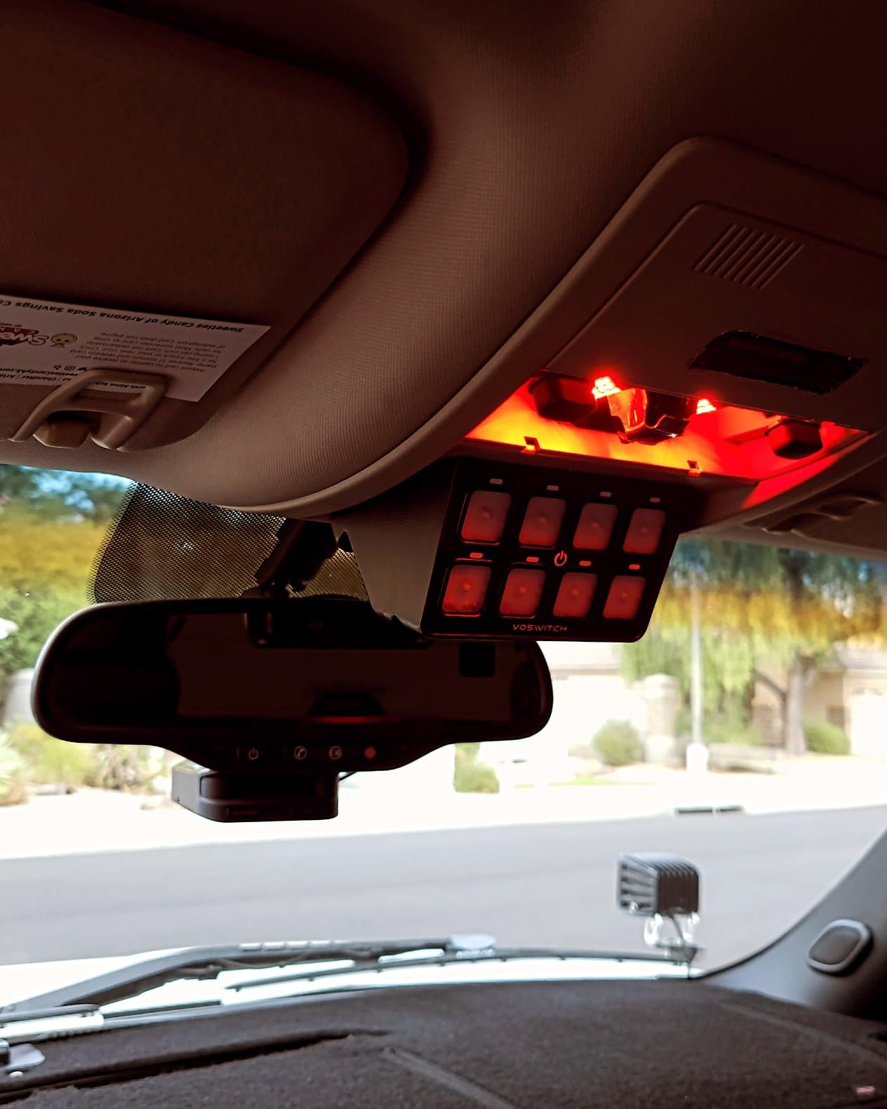 Voswitch TACO8 8 Gang Lower Dash Switch Panel Compatible with Toyota Tacoma 2016 to Current customer photo 1