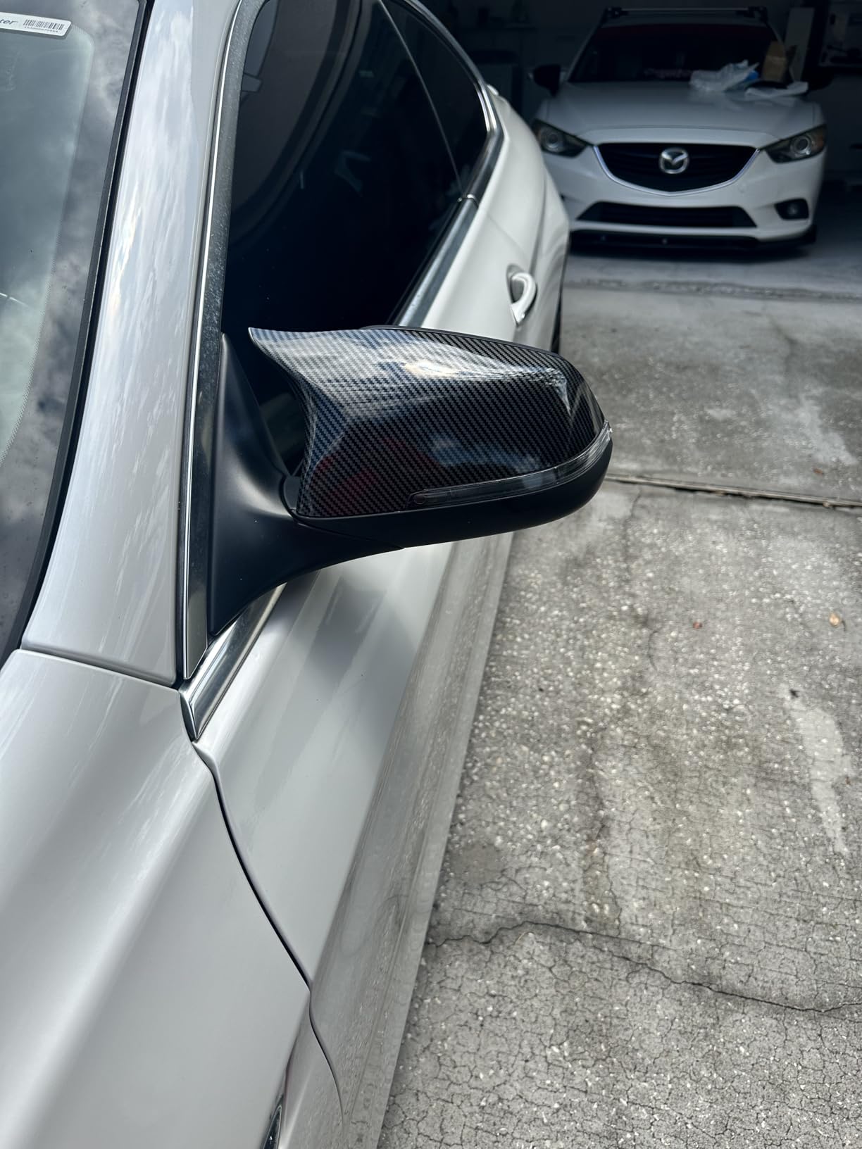 M Sport Car Side Mirror Caps for 2013-2018 BMW 5 6 7 Series F10 F07 F18 F11 F06 F12 F13 F02 520i 528i 535i 640i 650i Facelift Models Exterior Carbon Fiber Accessories Replacement Tuning Parts - 1 Pair customer photo 2