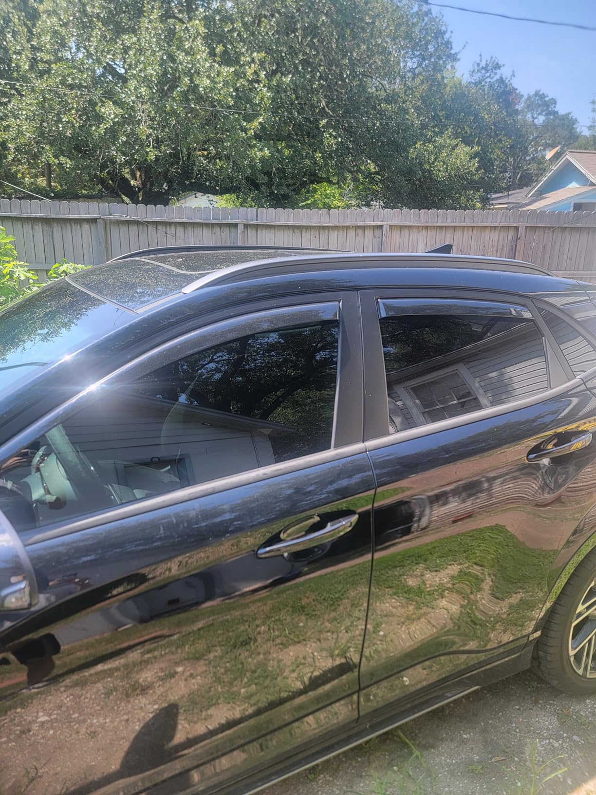 Voron Glass in-Channel Extra Durable Rain Guards for Hyundai Kona 2018-2023, Window Deflectors, Vent Window Visors, 4 Pieces - 200478 customer photo 1