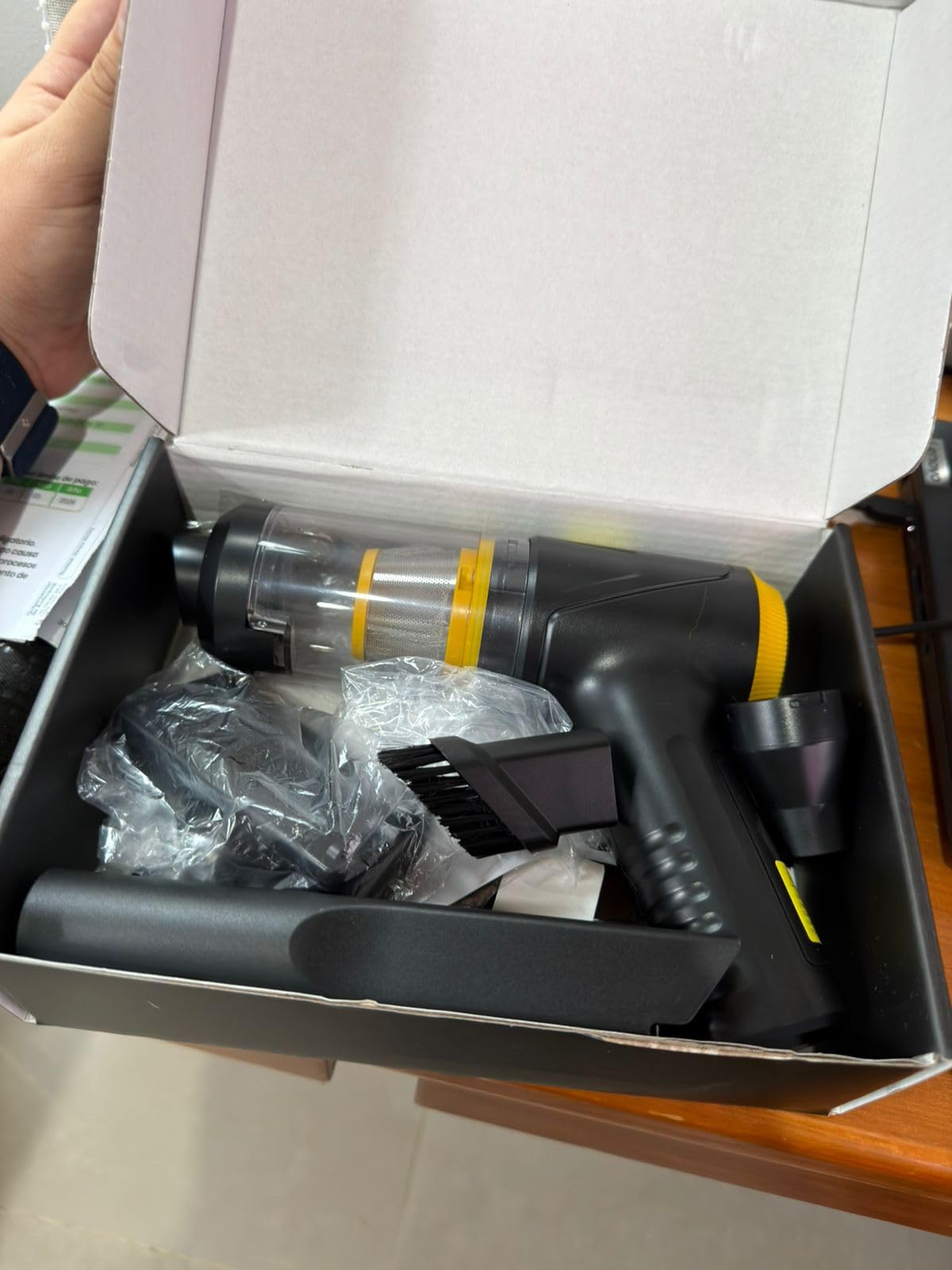 Handheld Vacuum Cleaner 26000Pa Suction with Brushless Motor, 4-in-1 Portable Mini Car Vacuum with 3 Suction Modes, Cordless Vacuum with LED Light, Type-C Charge for Car, Office Desk, Keyboards customer photo 2
