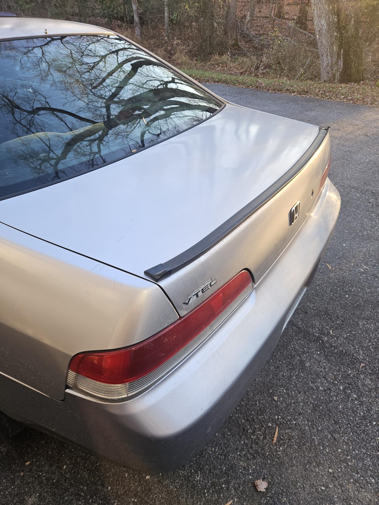 ESEWALAS Universal Car Rear Spoiler Exterior, Car Trunk Spoiler Roof Lip Kit, 3D PU Rear Trunk Lip or Roof Spoiler Sticker Bar, Fits for Most Cars, Punch-Free Installation (Matte Black) customer photo 1