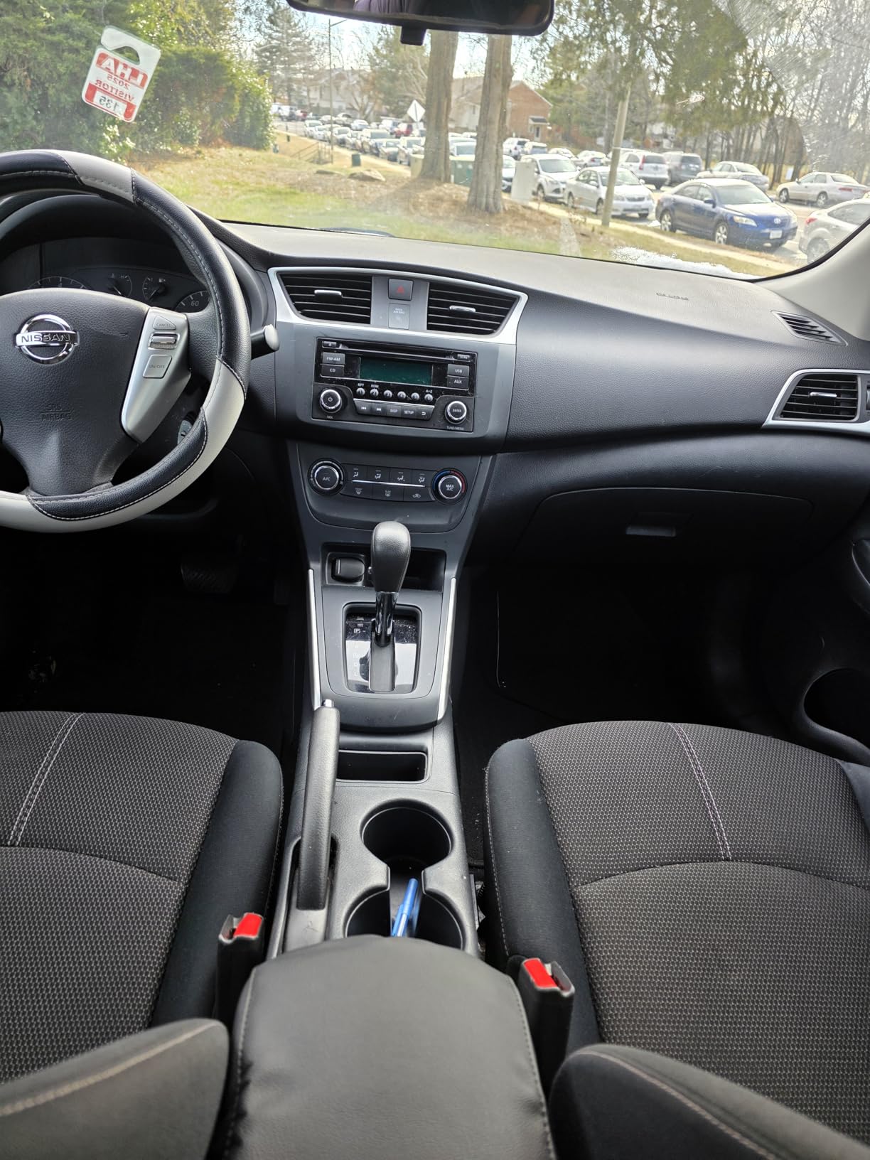 AOMSAZTO Console Covers for 2007-2011 Toyota Camry Leather Black with Black Stiches customer photo 1