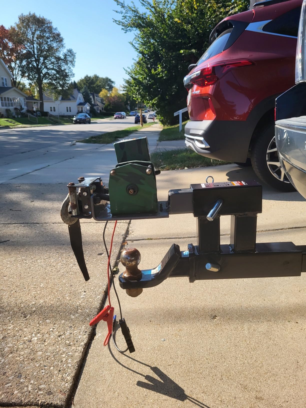 Winch Hitch Mounting Plate, Towing Winch Mounts Universal 2