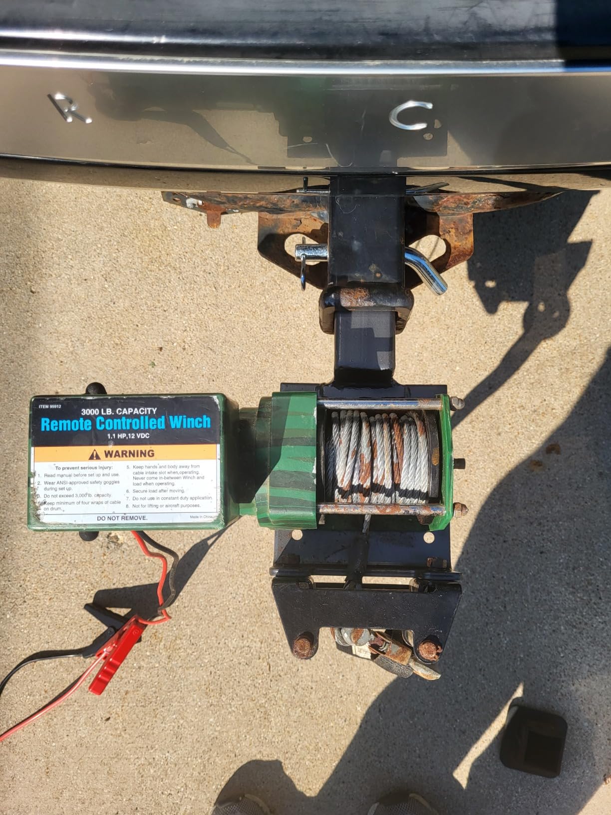 Winch Hitch Mounting Plate, Towing Winch Mounts Universal 2