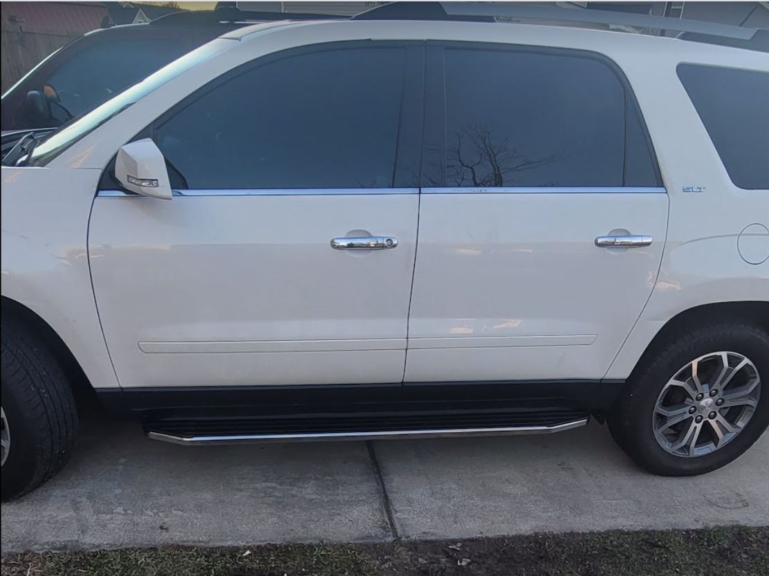 TAC Cobra Running Boards Compatible with 2007-2017 Chevy Traverse| 2007-2016 GMC Acadia| 2017 Acadia Limited(Exclude. Denali) | 2007-2009 Enclave Aluminum Black Off-Road SUV Exterior Accessories customer photo 1