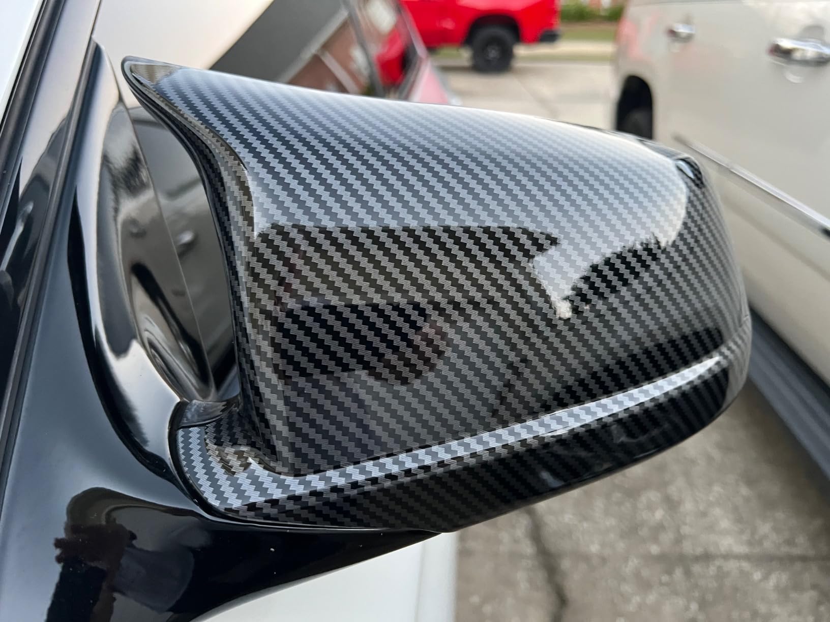 Car Side Mirror Covers Caps Replacement for 2011-2013 BMW 5 Series Pre Lci F10 520i 523i 535i F11 530i Exterior Accessories Tuning Parts - M Style, Glossy Black customer photo 1