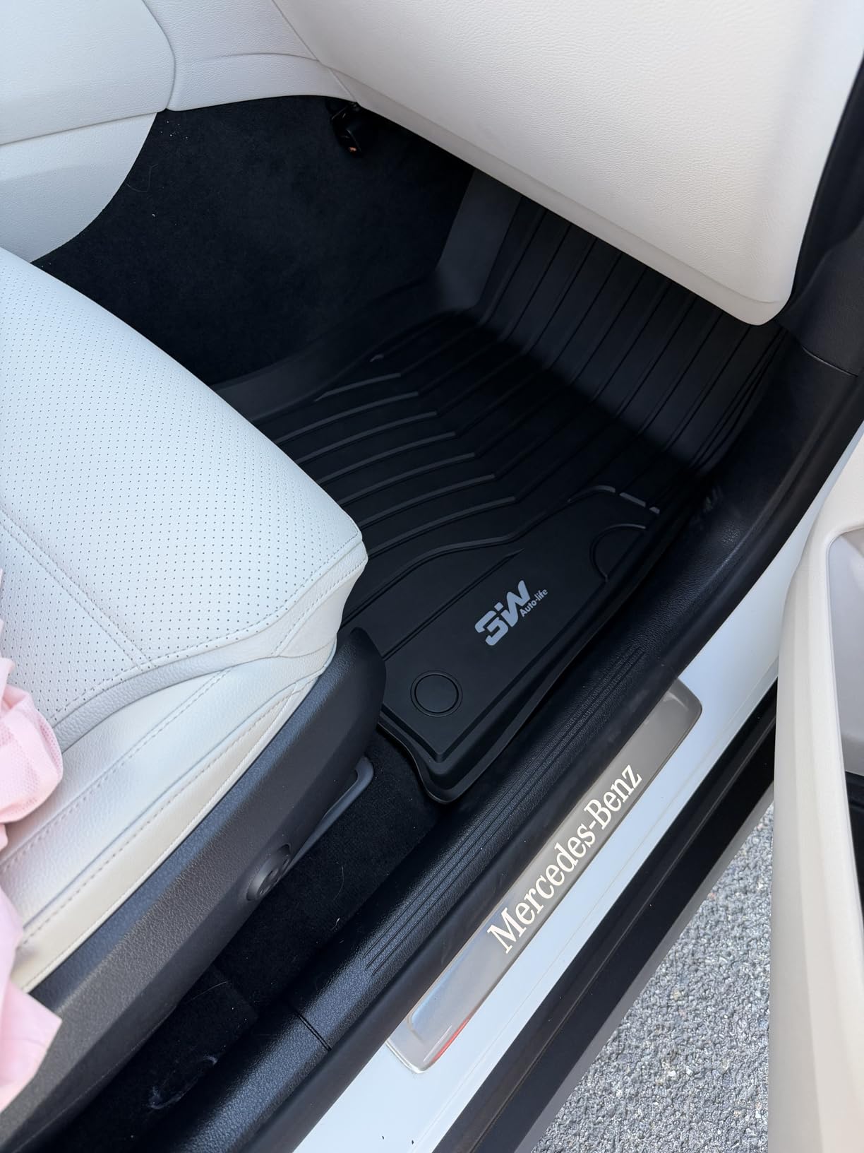 3W Trunk Mat for Mercedes Benz GLE 2020-2026 SUV, 350/43 AMG/450/53 AMG/580/63 AMG S Cargo Liner Heavy Duty All Weather Custom Fit Trunk Liner for Benz GLE (Not Fit for Coupe) customer photo 1