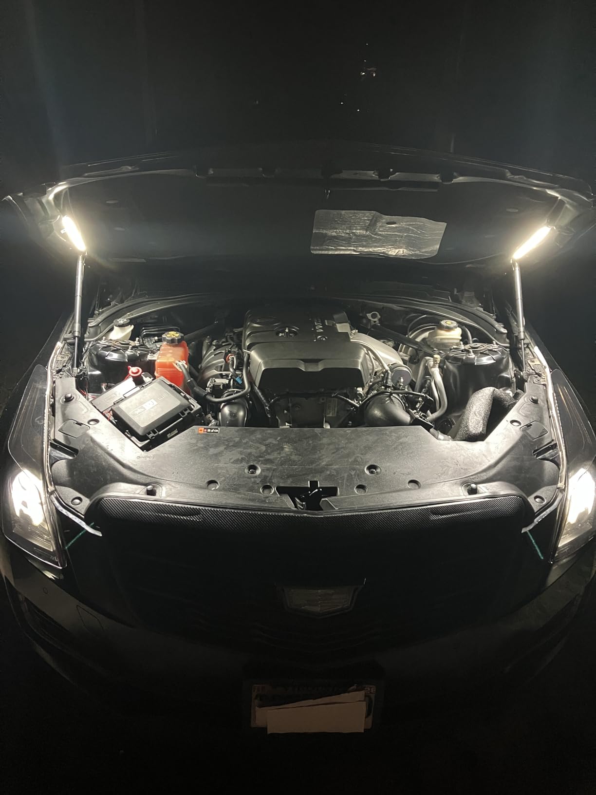 2-in-1 Under Hood LED Light Kit, Waterproof 12V Car LED Light Bar Car Underhood Work Lights with Automatic On/Off, 2pcs 36cm/14.17in 21LEDs Light Strip Kit, Universal Fits Any Vehicle customer photo 1