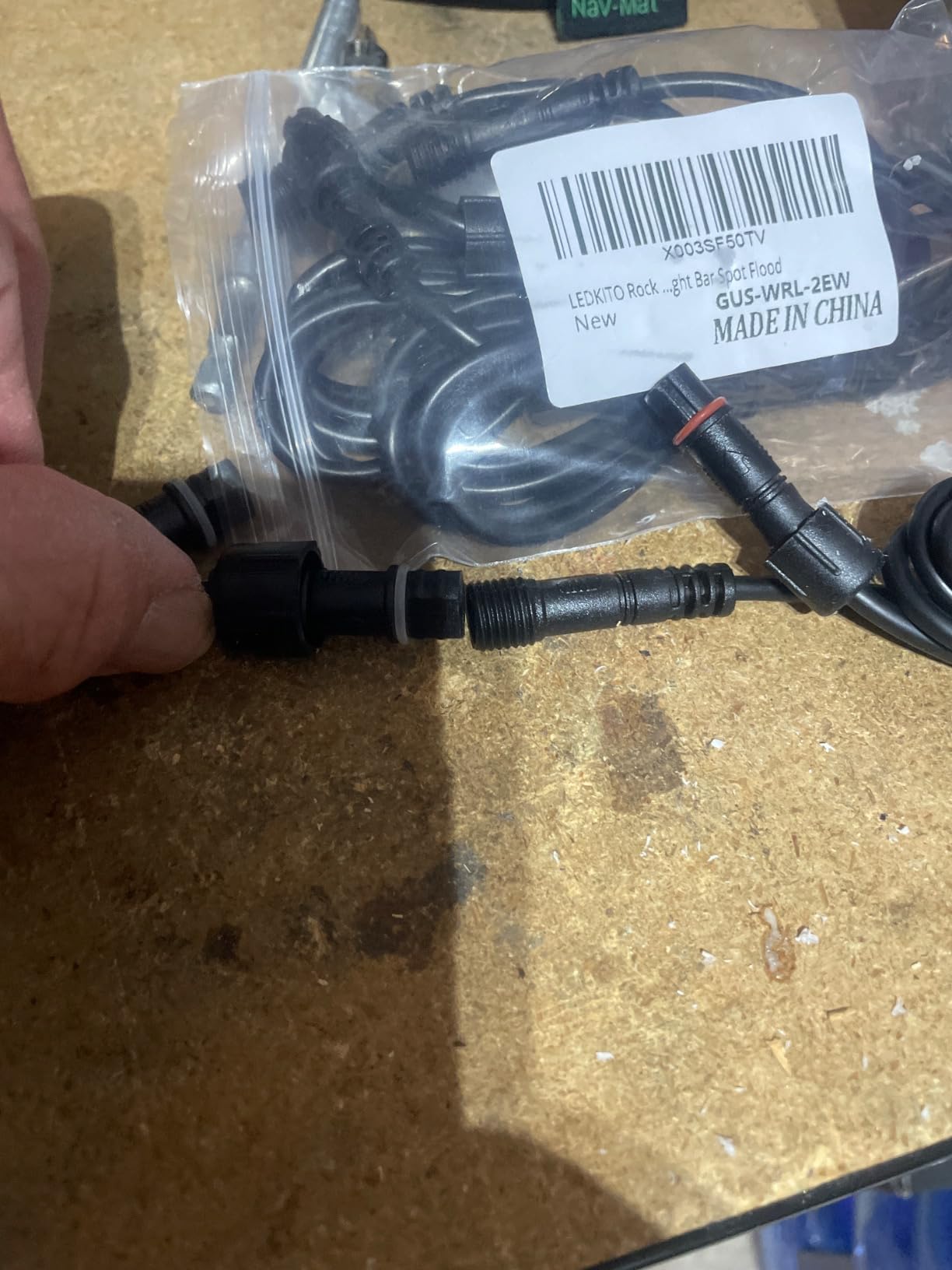 LEDMIRCY LED Rock Lights Extension Cable Wire Cord 2Pin Waterproof 4PCS 5ft 22AWG with Male to Female Connectors 11mm Nut Size for Wheel Lights Spot Flood Light Driving Fog Light for Truck customer photo 1